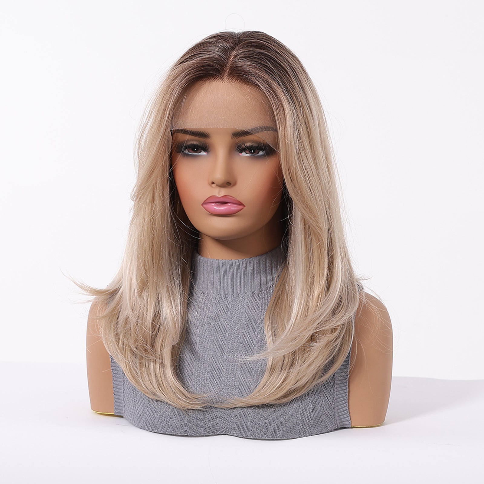 Harper | Blonde Medium 13*6 HD Lace Frontal Wig (Hand-Tied)