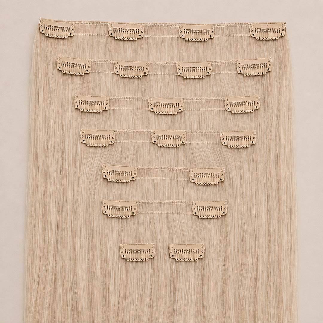 Why Do Clip-In Hair Extensions Have Different Weft Sizes? 8 Wefts, 20 Clips Explained