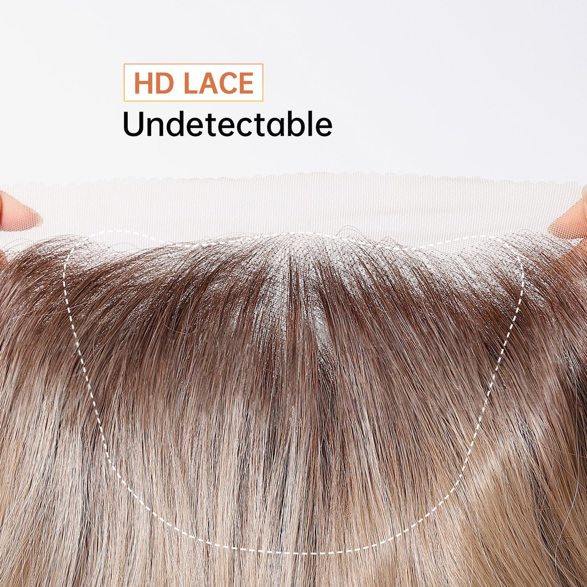 Body Wave HD Lace Front Wig - Ombre Blonde, 100% Hand-Tied Mono Top, 26 Inch (66cm)