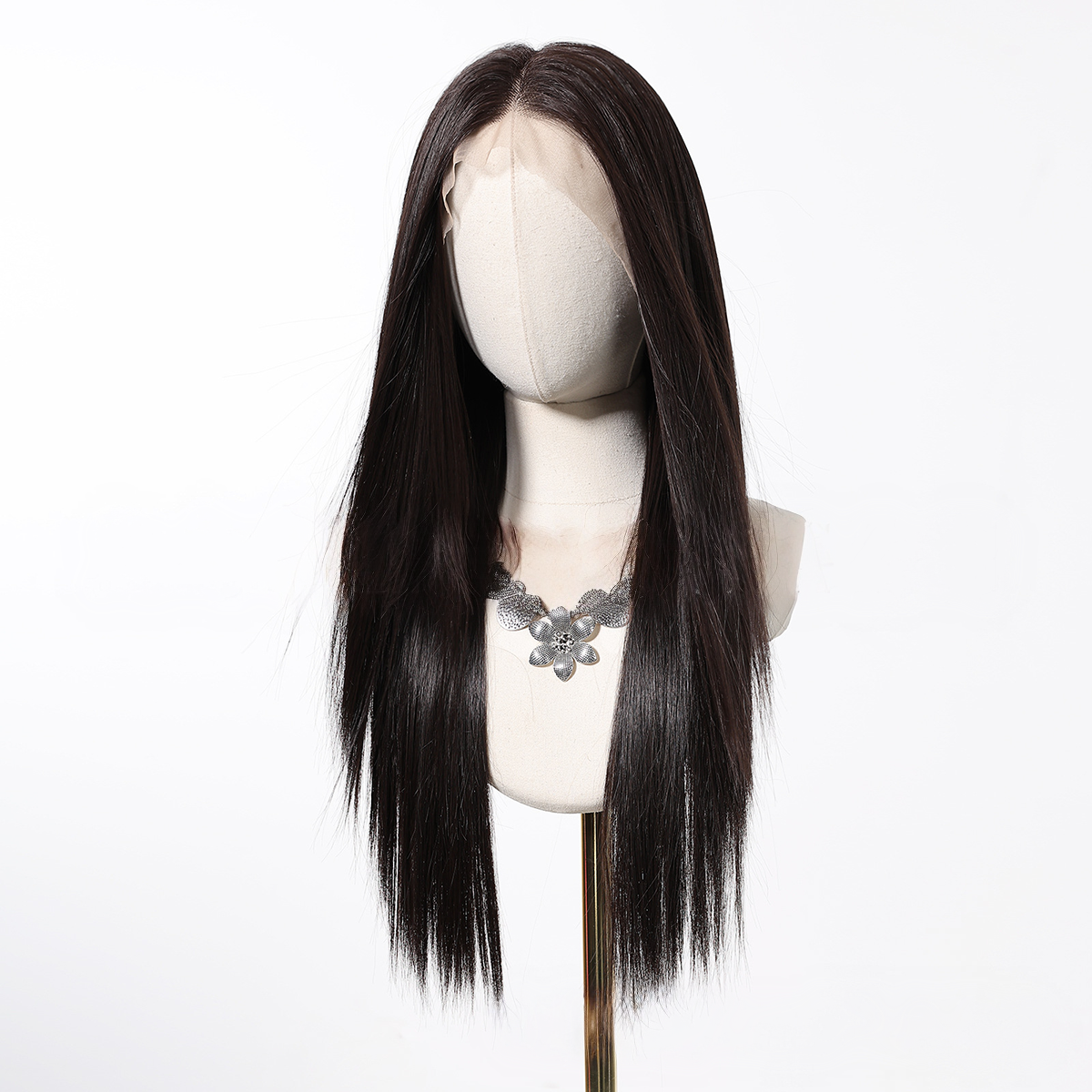 Aria1 | Black Long Straight 13*6 HD Lace Frontal Wig (Hand-Tied)