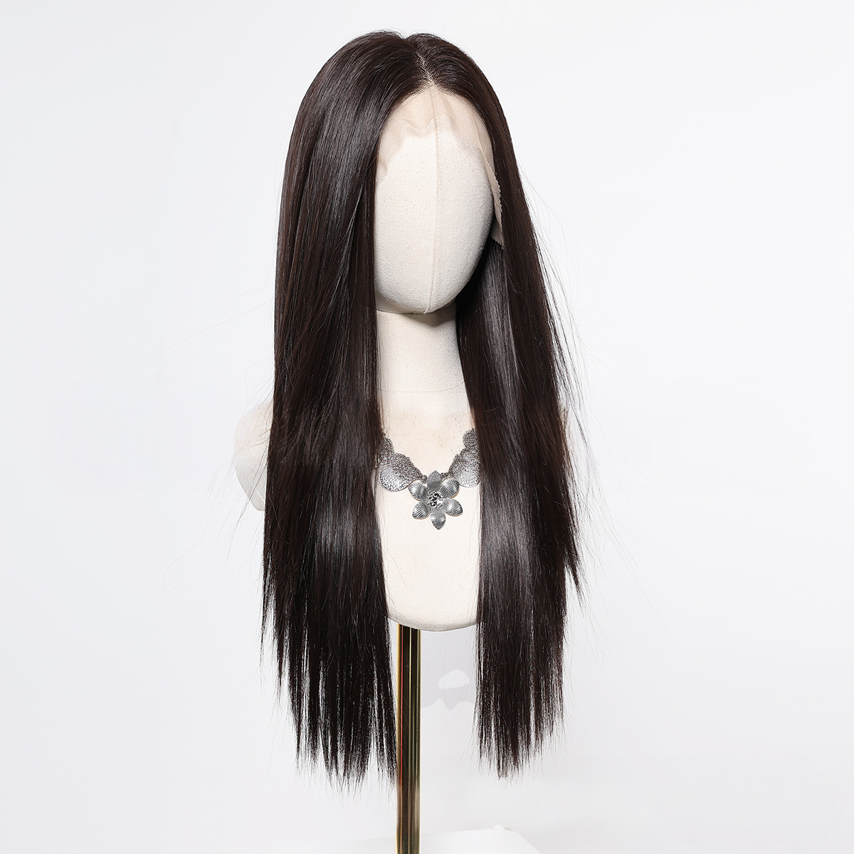 Aria1 | Black Long Straight 13*6 HD Lace Frontal Wig (Hand-Tied)