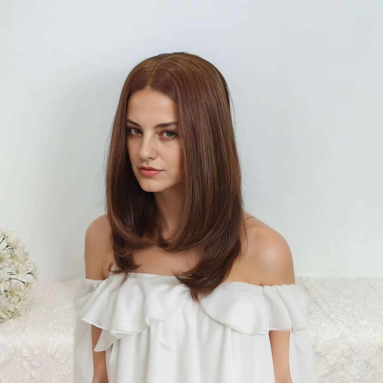 Maya 18” Loose Wave HD Lace Front Wig - Ginger, Beginner-Friendly