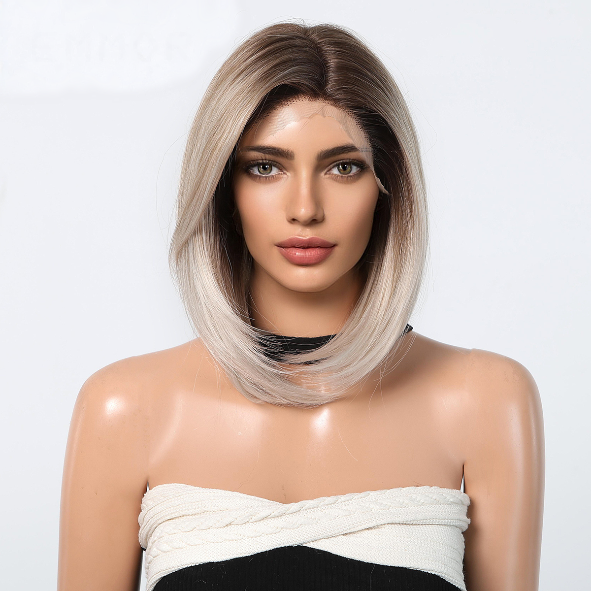 Ava | Ombré Blonde Short 13*6 HD Lace Frontal Wig (Hand-Tied)