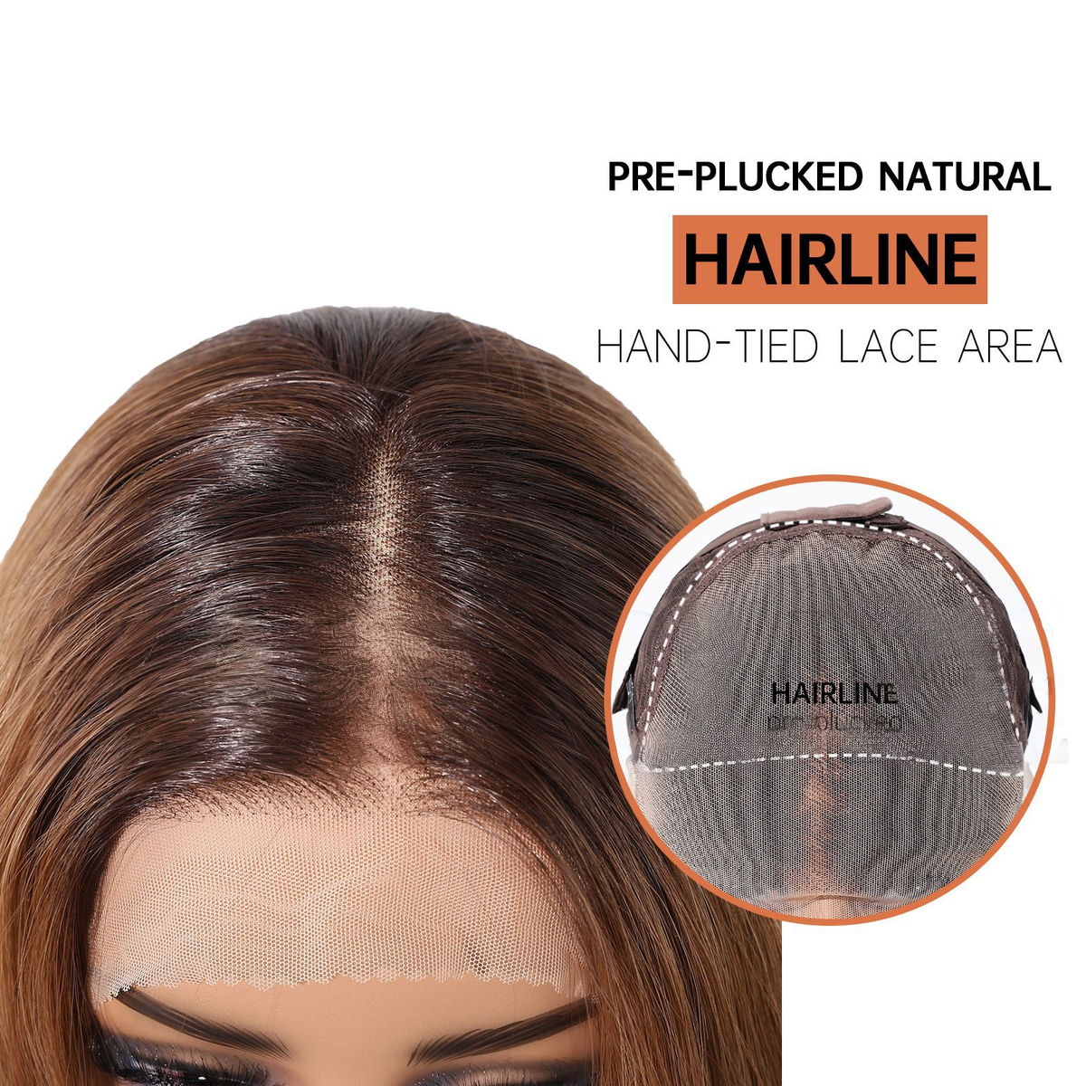 Emily | Ginger Long Wavy 13*6 HD Lace Frontal Wig (Hand-Tied)