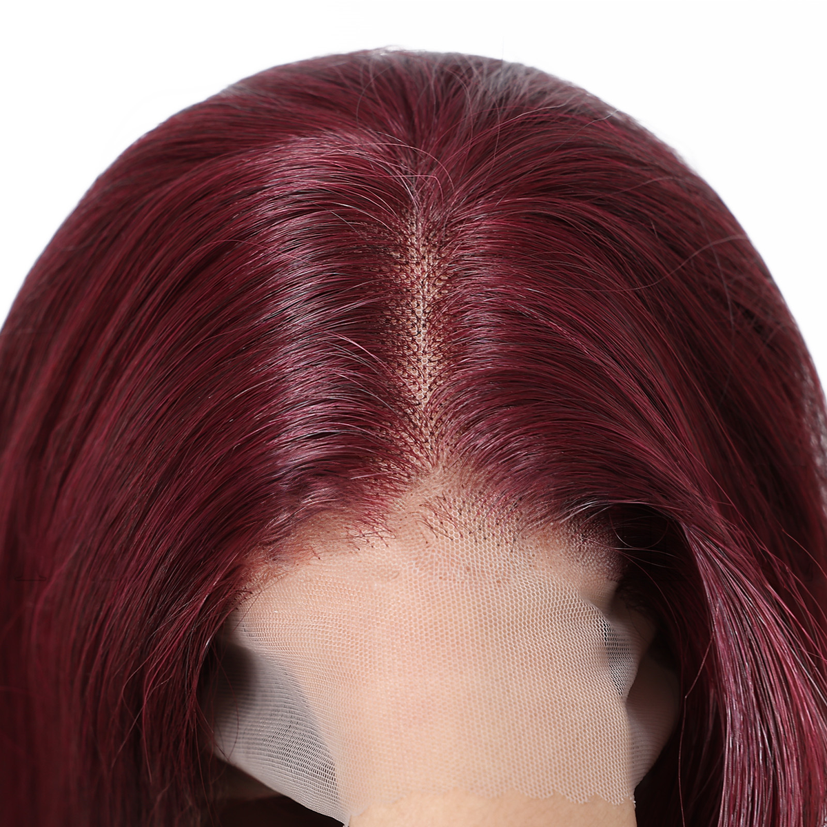 Ember | Red Long Straight 13*6 HD Lace Front Wig (Hand-Tied)