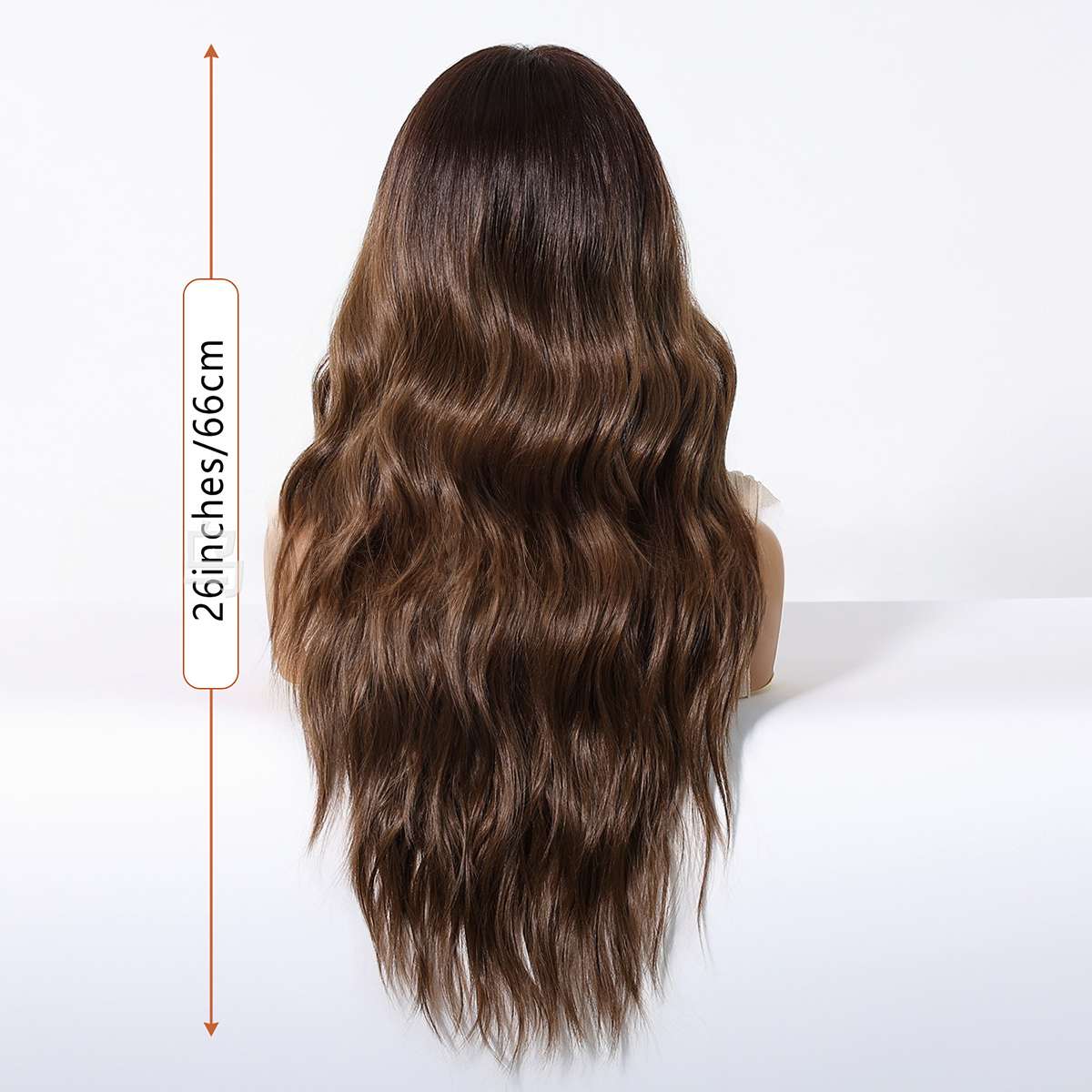 Sophia | Dark Brown Long Wavy 13*6 HD Lace Frontal Wig (Hand-Tied)