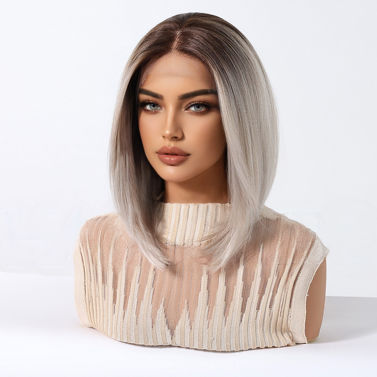 Lucy | Blonde Long Straight HD Lace Frontal Wig (Hand-Tied)