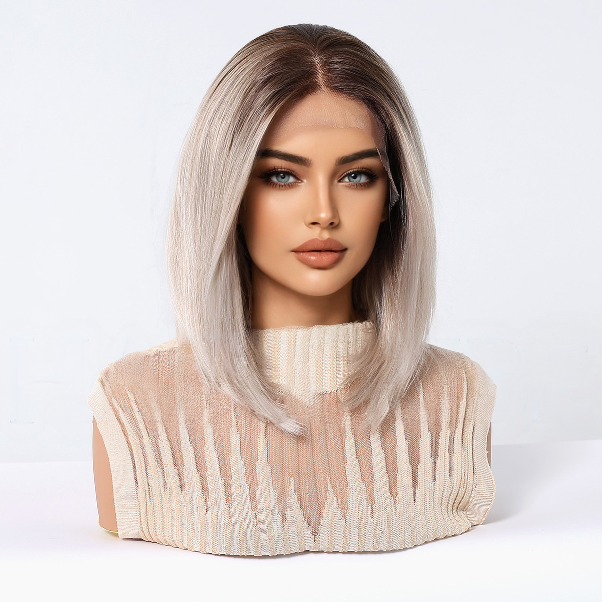 Lucy | Blonde Long Straight HD Lace Frontal Wig (Hand-Tied)