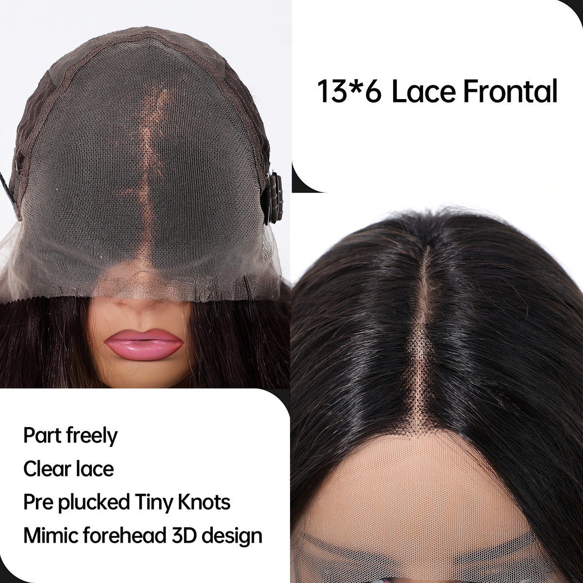 Grace | Brown Long 13*6 HD Lace Frontal Wig (Hand-Tied)