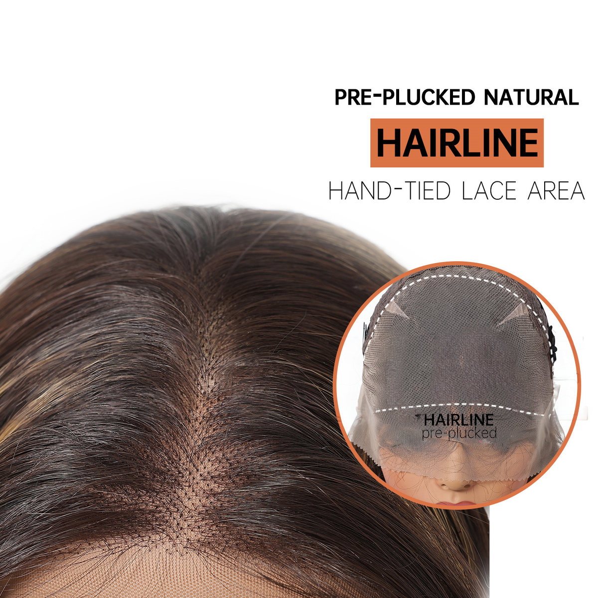 Hailey | Brown Long Straight 13*6 HD Front Lace Wig (Hand-Tied)
