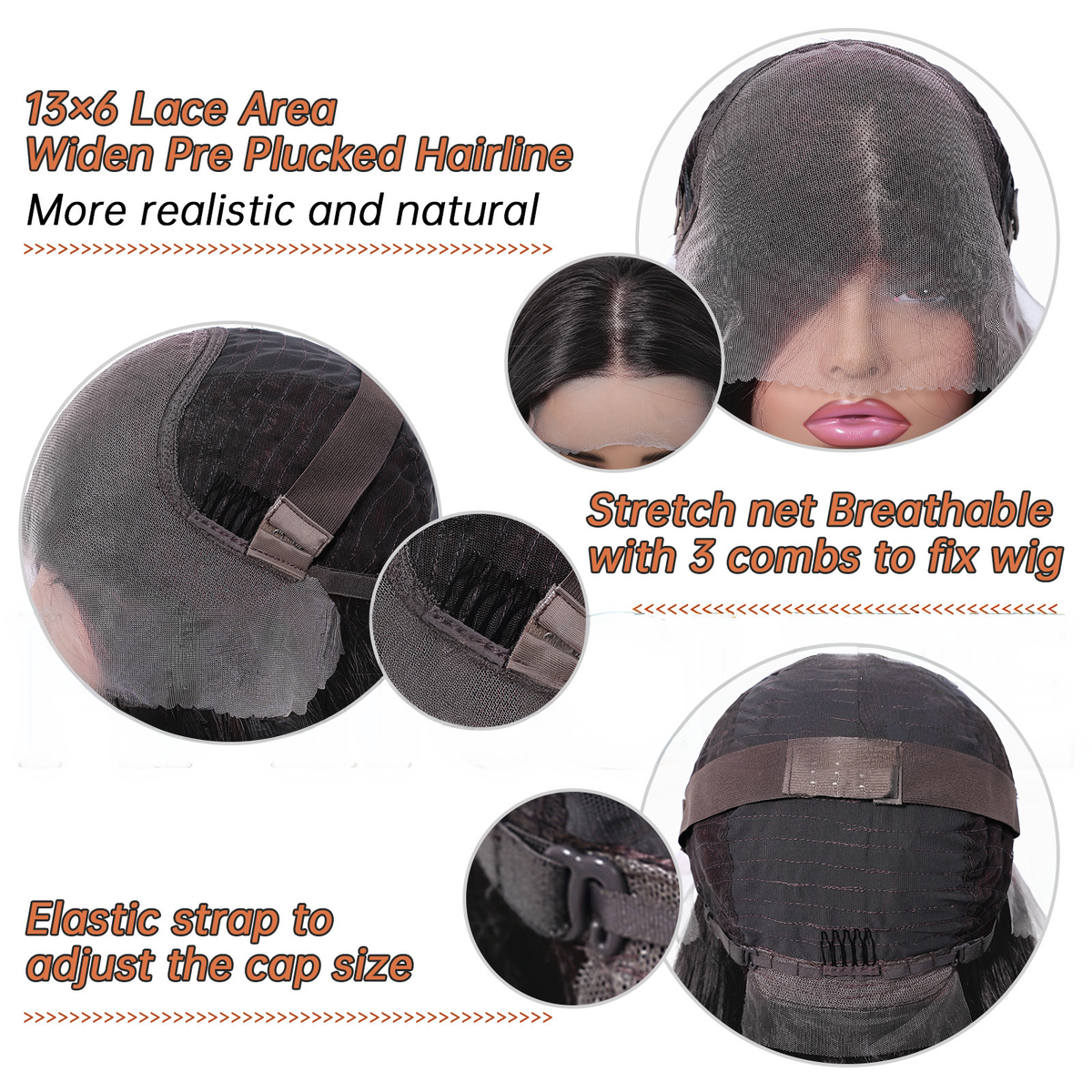 Audrey | Black Long Wavy 13*6 HD Lace Front Wig (Hand-Tied)
