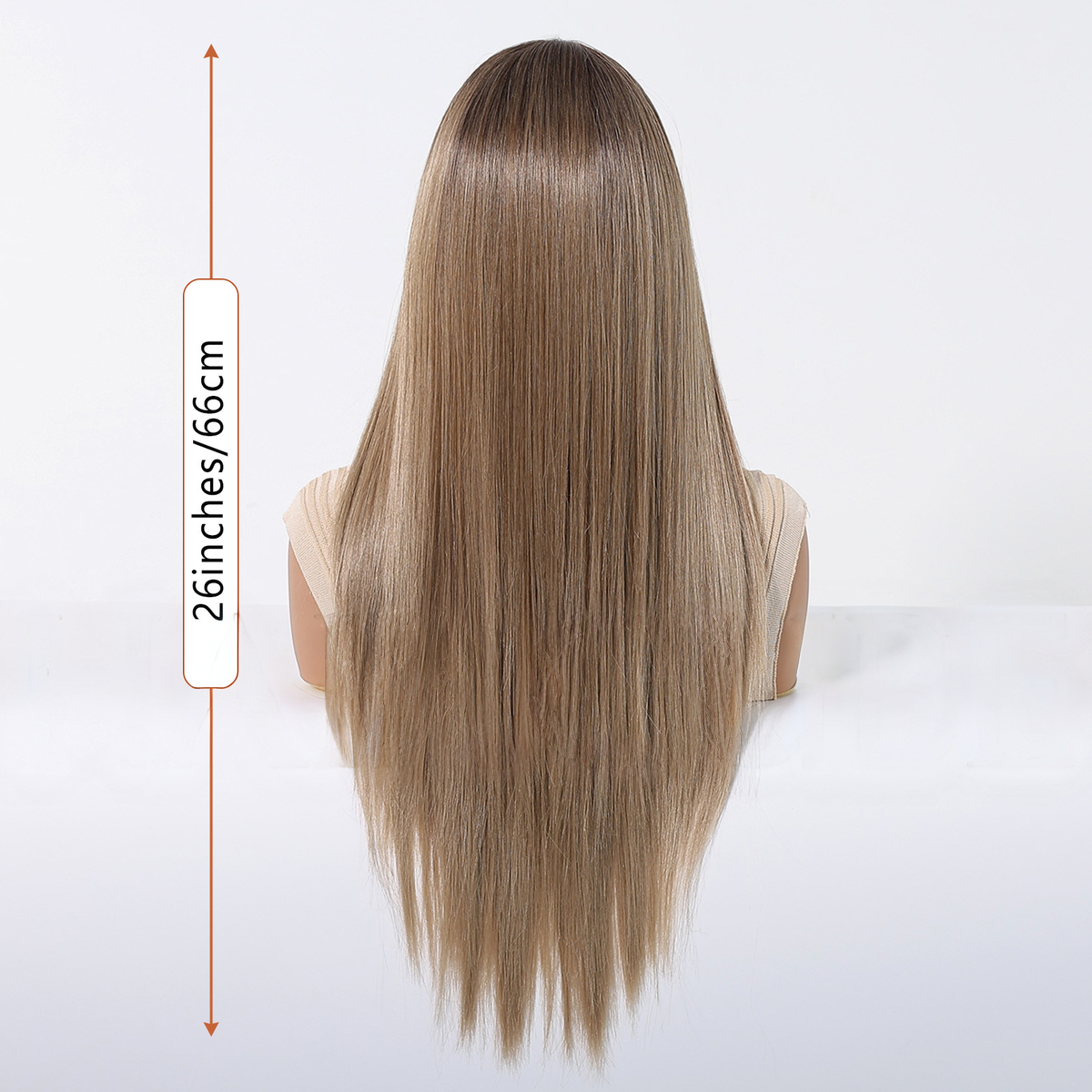 Ayla | Brown Long Straight 13*6 HD Lace Frontal Wig (Hand-Tied)