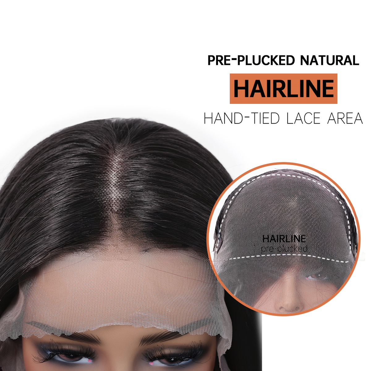 Audrey | Black Long Wavy 13*6 HD Lace Front Wig (Hand-Tied)