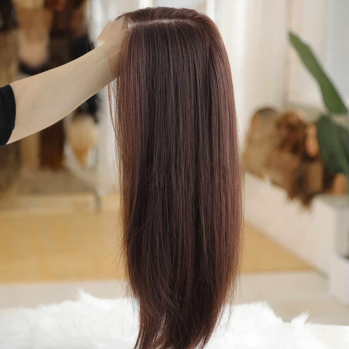 Amelia1 | Brown Medium 13*6 HD Lace Frontal Wig (Hand-Tied)