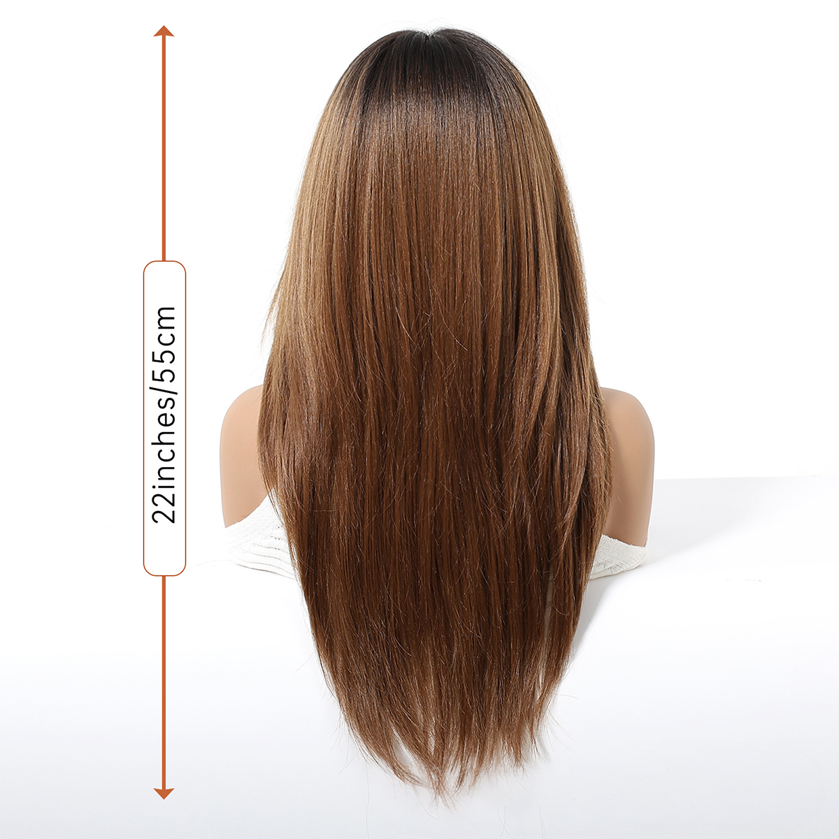 Bonnie | Ombré Brown Medium 13*6 HD Lace Frontal Wig (Hand-Tied)