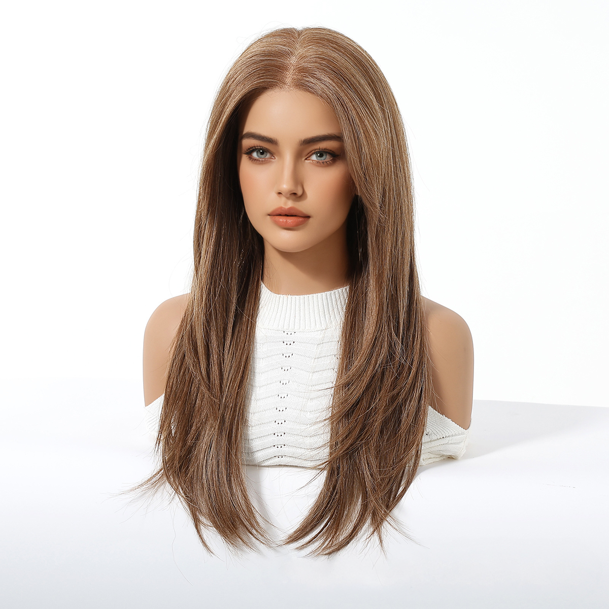 Isabella | Brown Medium 13*6 HD Lace Frontal Wig (Hand-Tied)