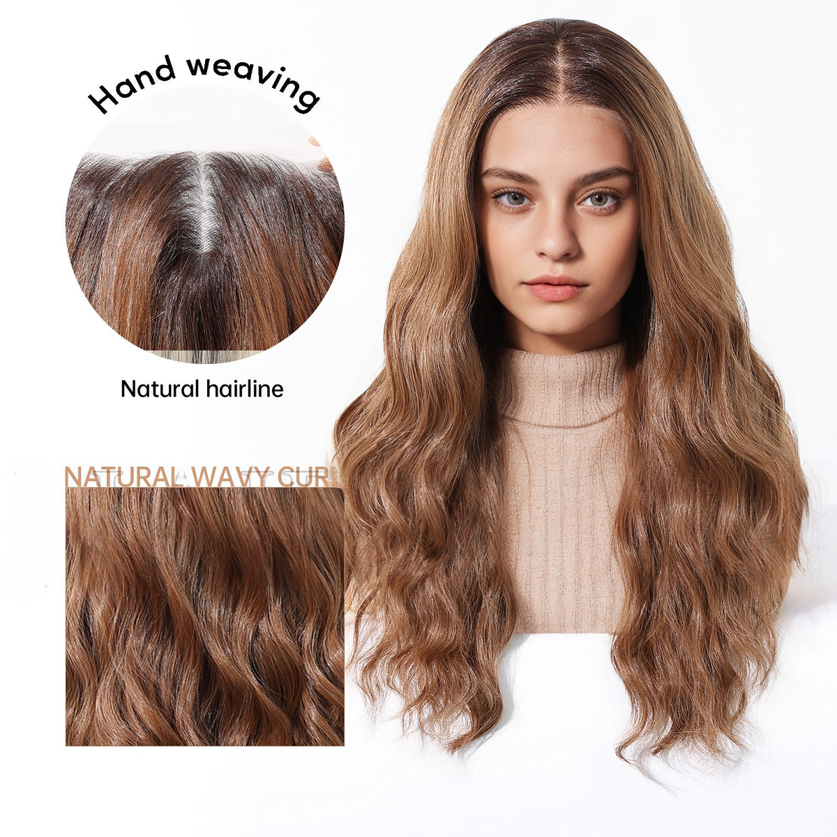 Body Wave HD Lace Front Wig - Ombre Copper, Beginner-Friendly, 22 Inch (56cm)