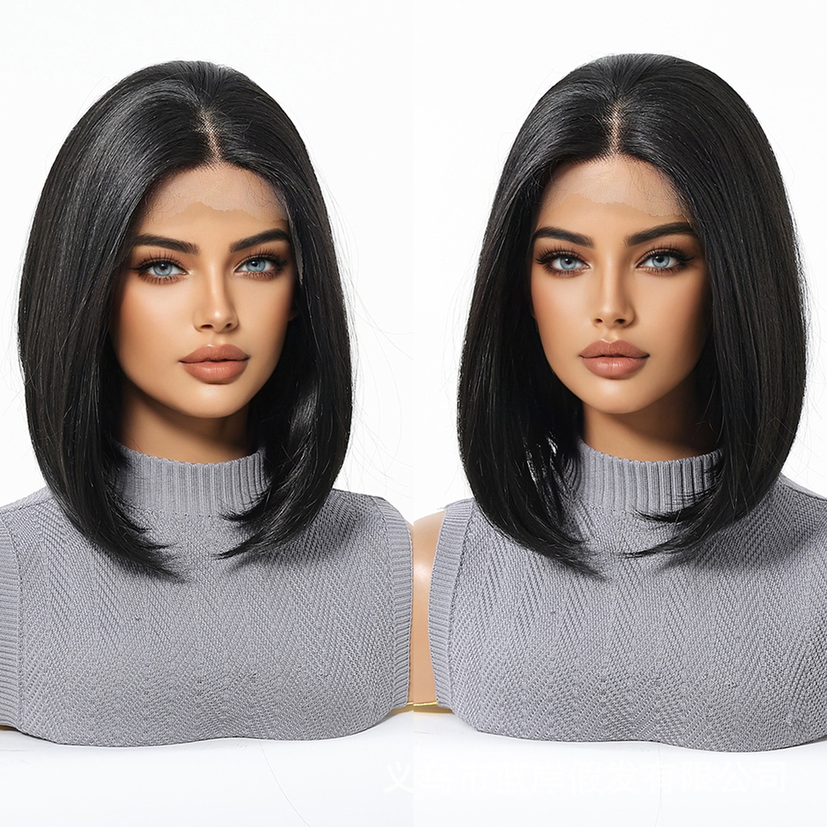 Phoebe | Black Short 13*6 HD Lace Frontal Wig (Hand-Tied)