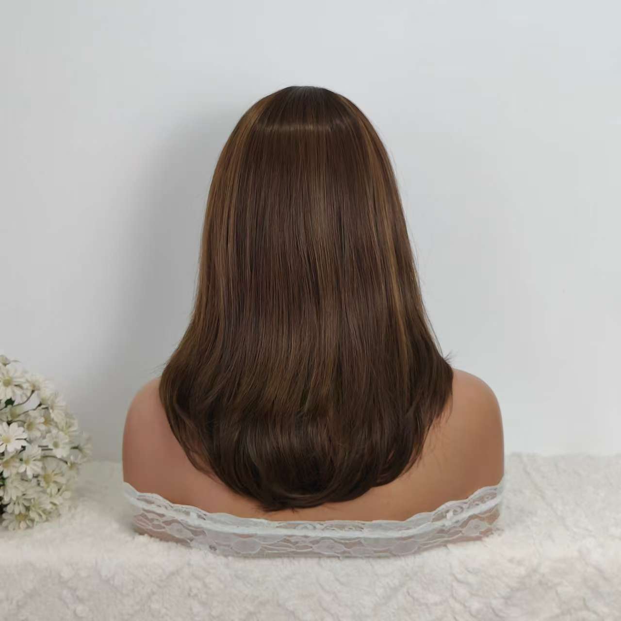 Millie 18” Loose Wave HD Lace Front Wig - Brown, Hand-Tied Monofilament Top
