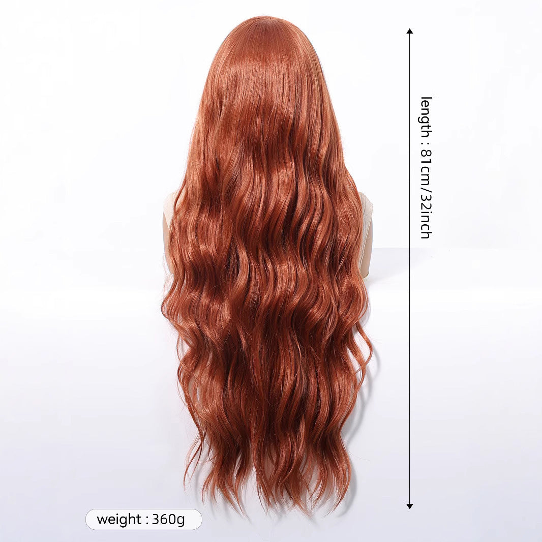Willow | Ginger Long Wavy 13*6 HD Lace Frontal Wig (Hand-Tied)