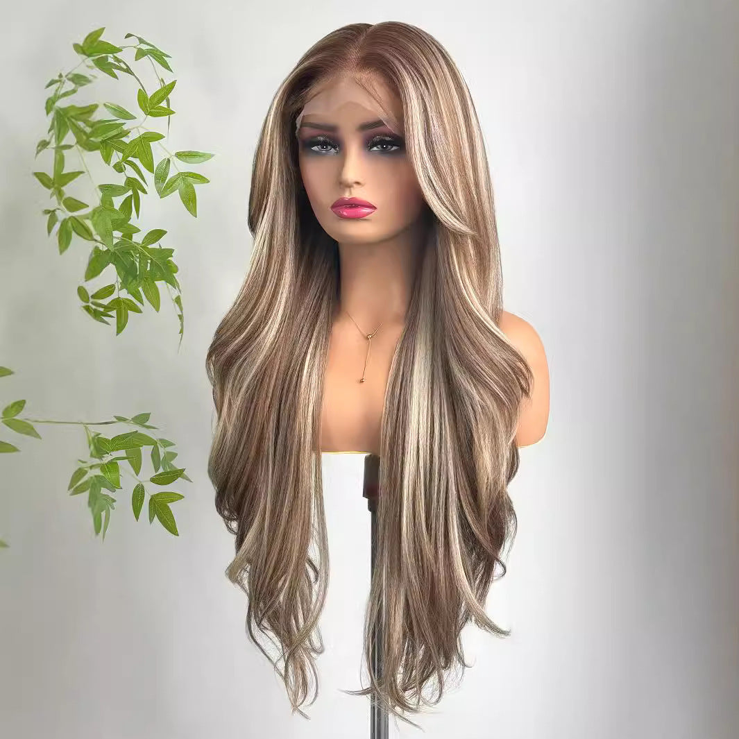 Arabella | Ombré Blonde Long Wavy 13*6 HD Lace Frontal Wig (Hand-Tied)