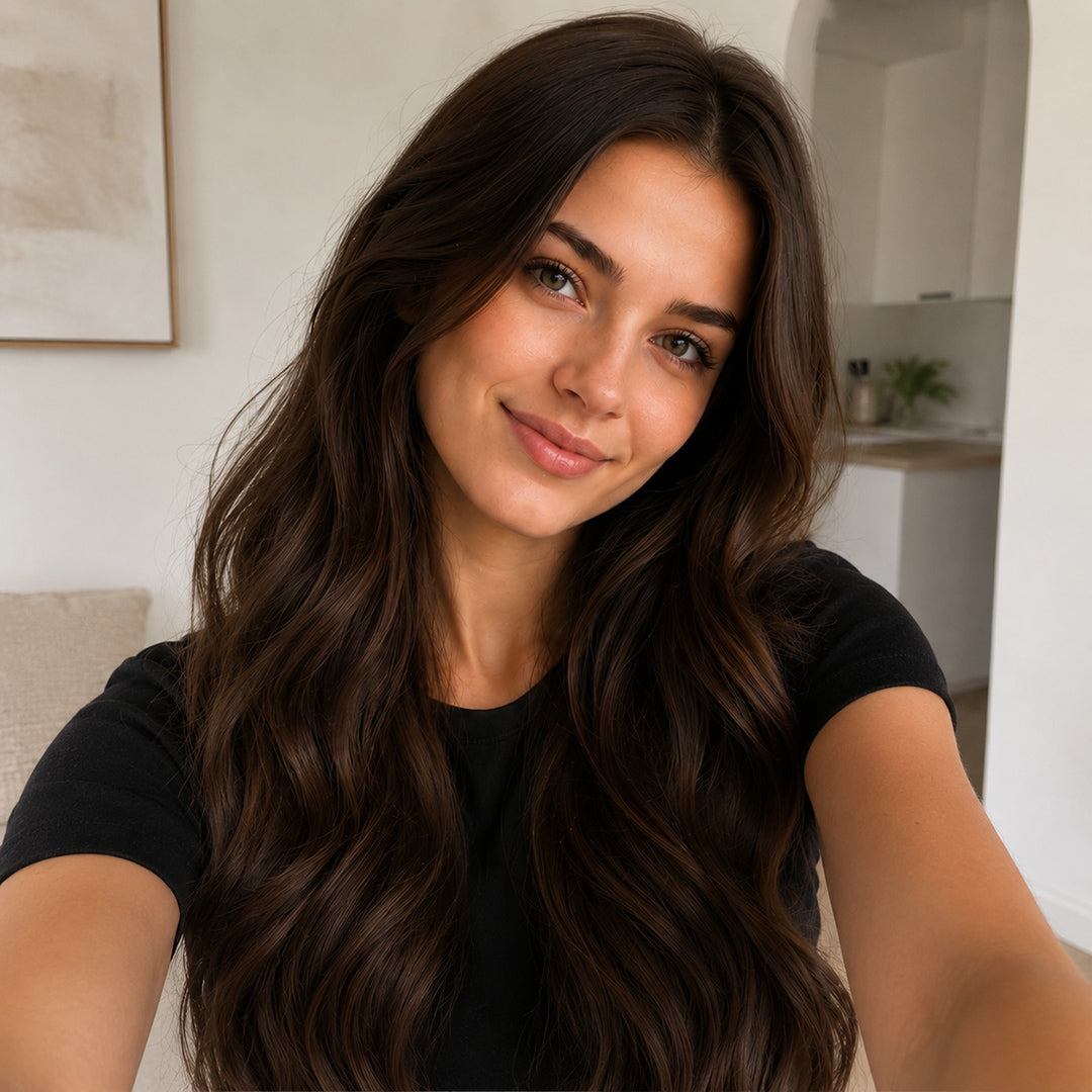 Invisible Halo Extensions, Chocolate Brown #4