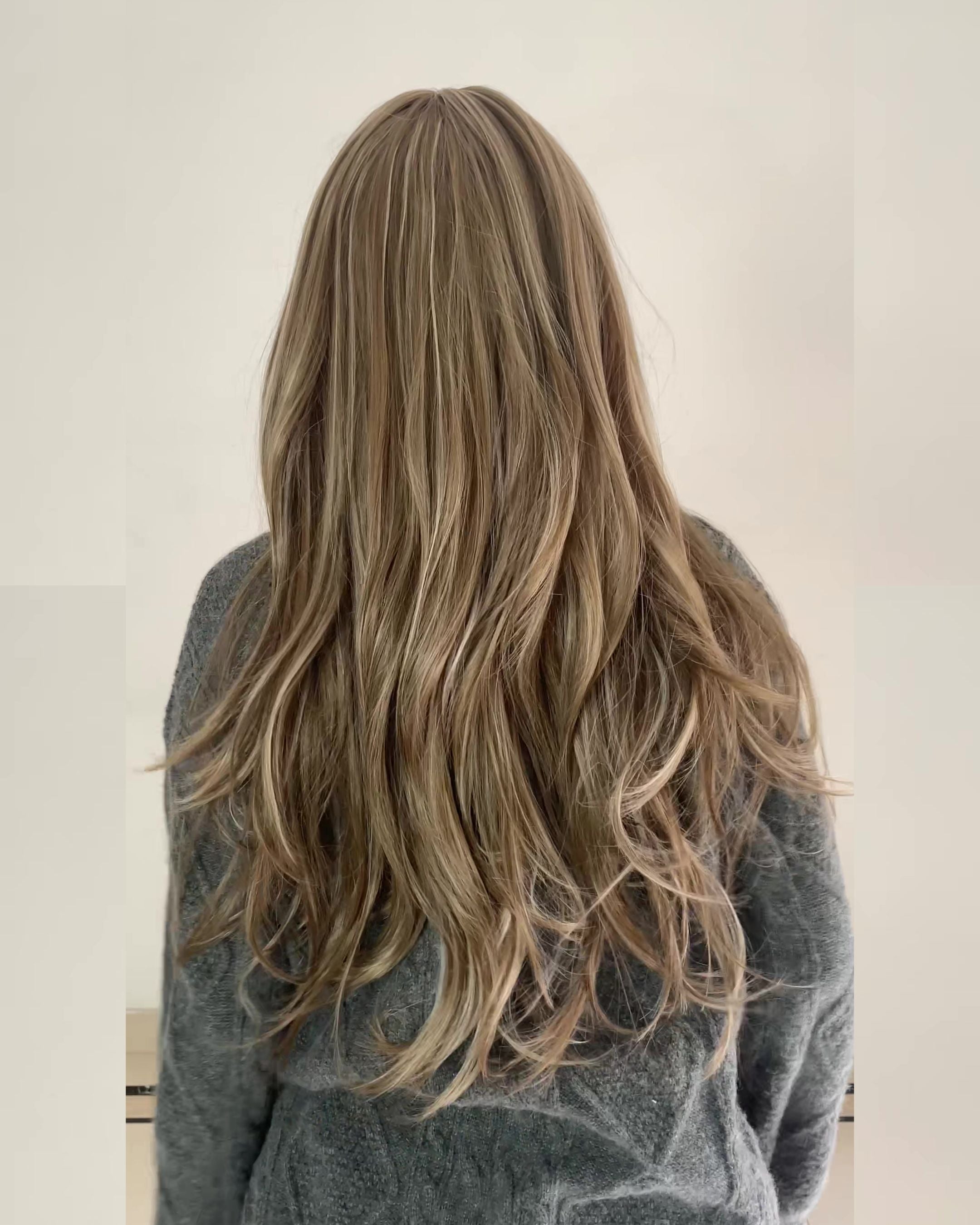 Ava – Ash Brown Balayage Lace Front Wig