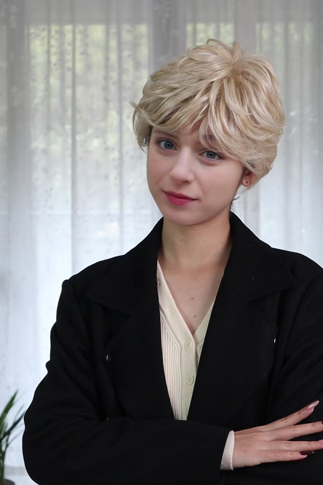 Sofia – White Blonde Signature Mono Top Lace Front Wig