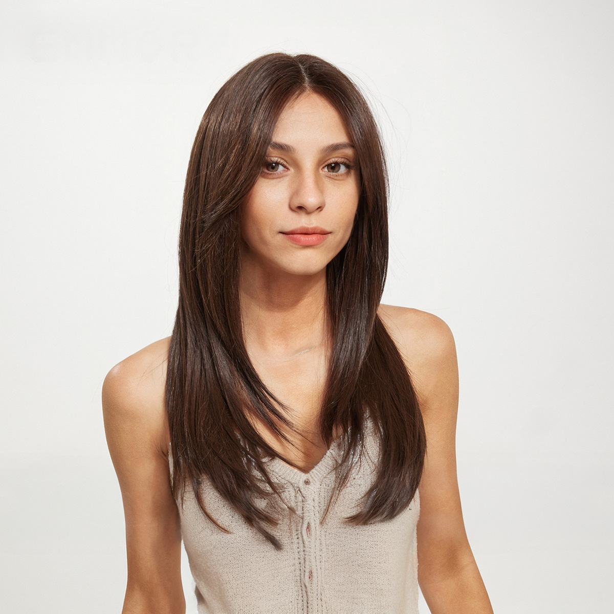 Loose Wave HD Lace Front Wig - Brown, 100% Hand-Tied Mono Top, 26 Inch (65cm)