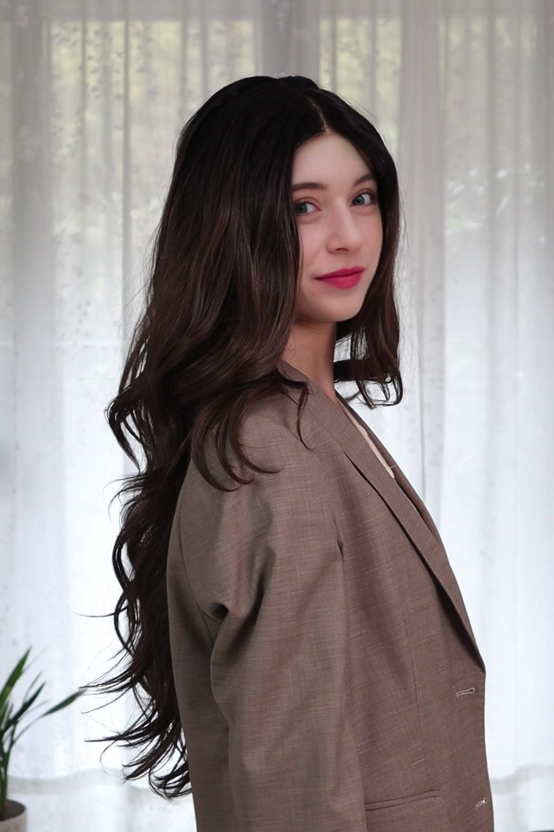 Luna – Dark Brown Classic 13x6 Lace Front Wig