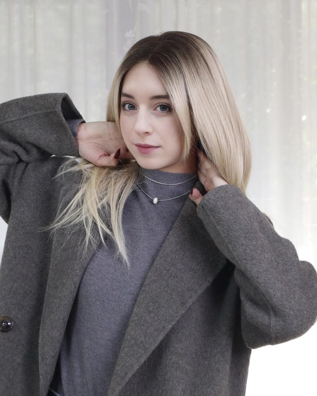 Eden – Ash Blonde Balayage Signature Mono Top Lace Front Wig