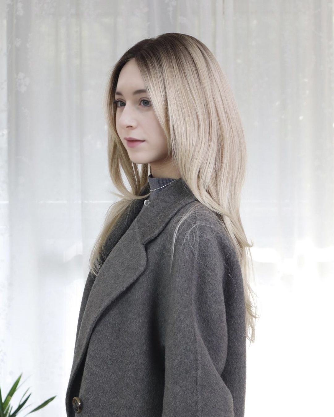 Eden – Ash Blonde Balayage Signature Mono Top Lace Front Wig