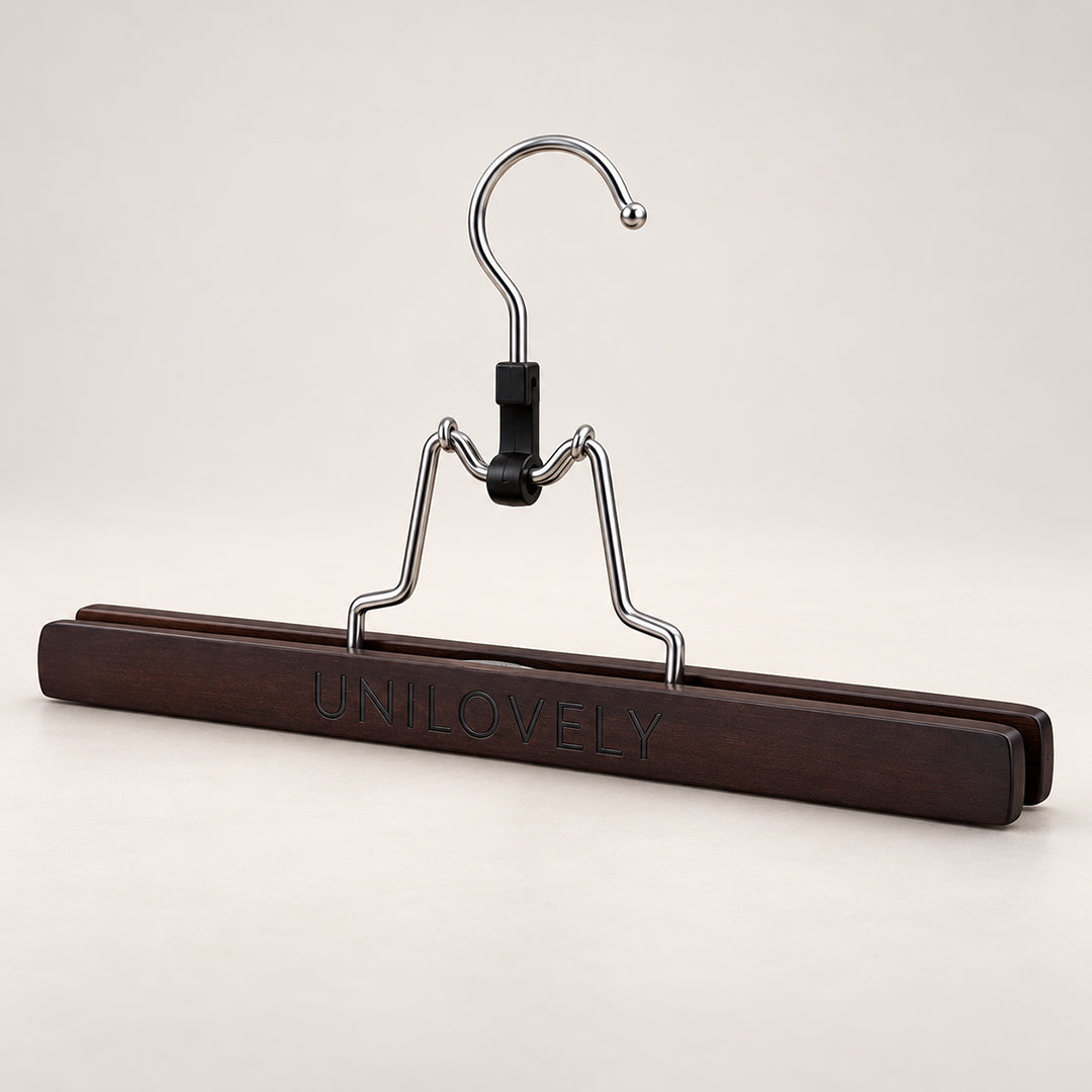 Wooden Hair Extension Hanger – Espresso Brown