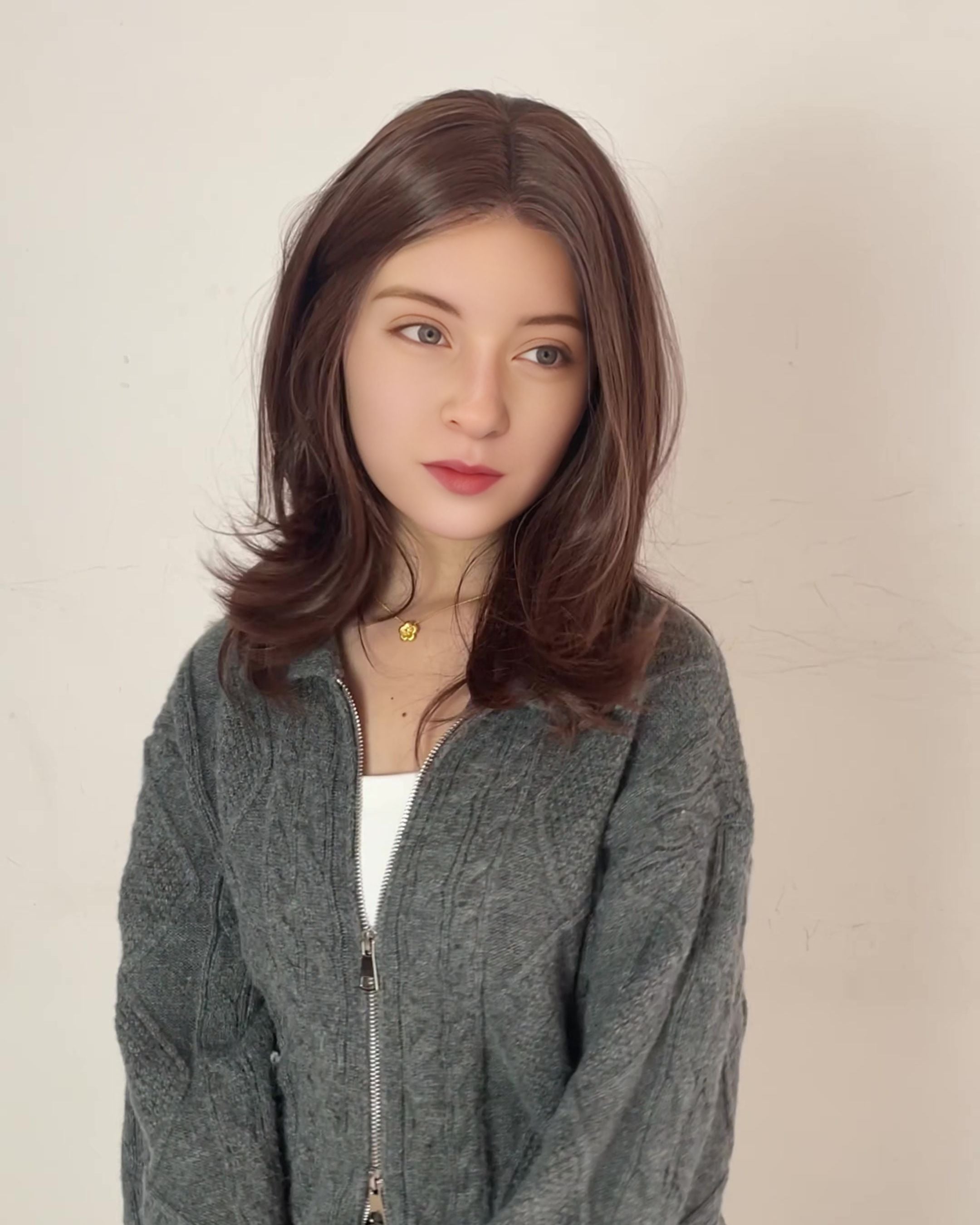 Mila – Chestnut Brown Layered Lace Front Wig