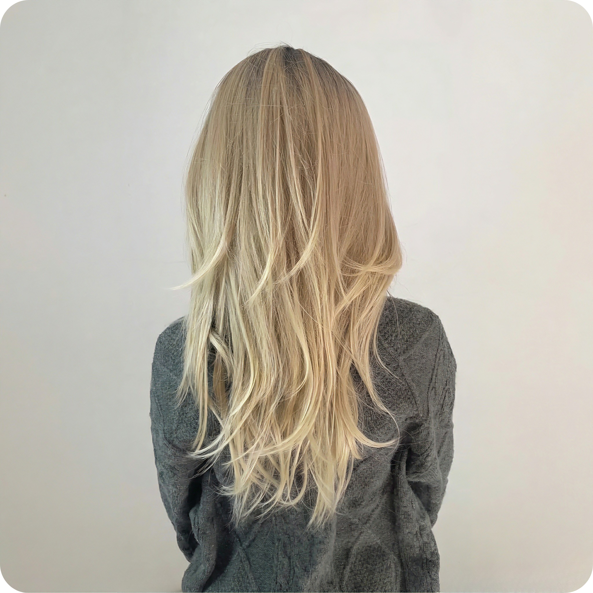 Mono Top Lace Front Wig – Ash Blonde Balayage | Natural Scalp Look