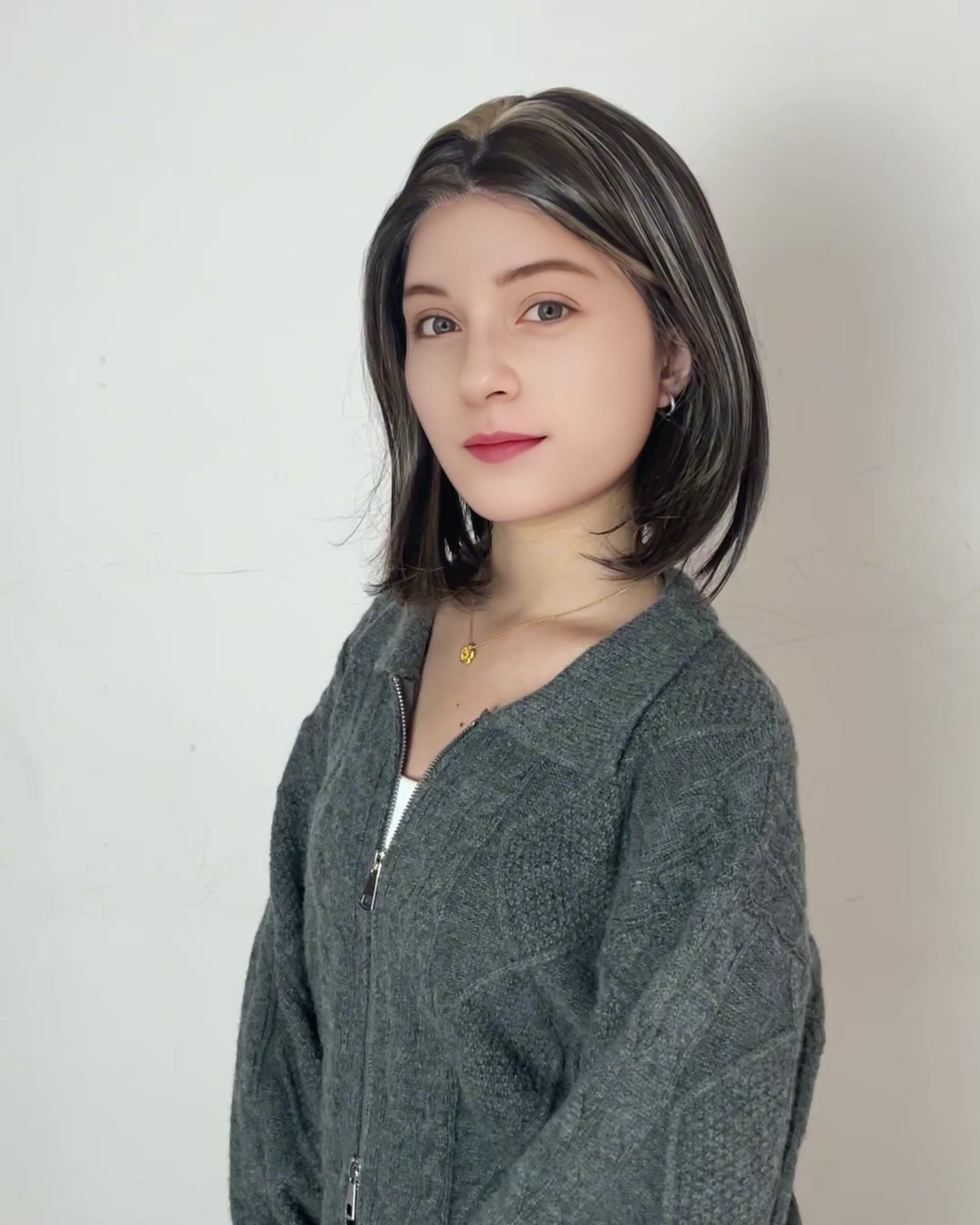 Nora – Mocha Brown Highlighted Bob Lace Front Wig