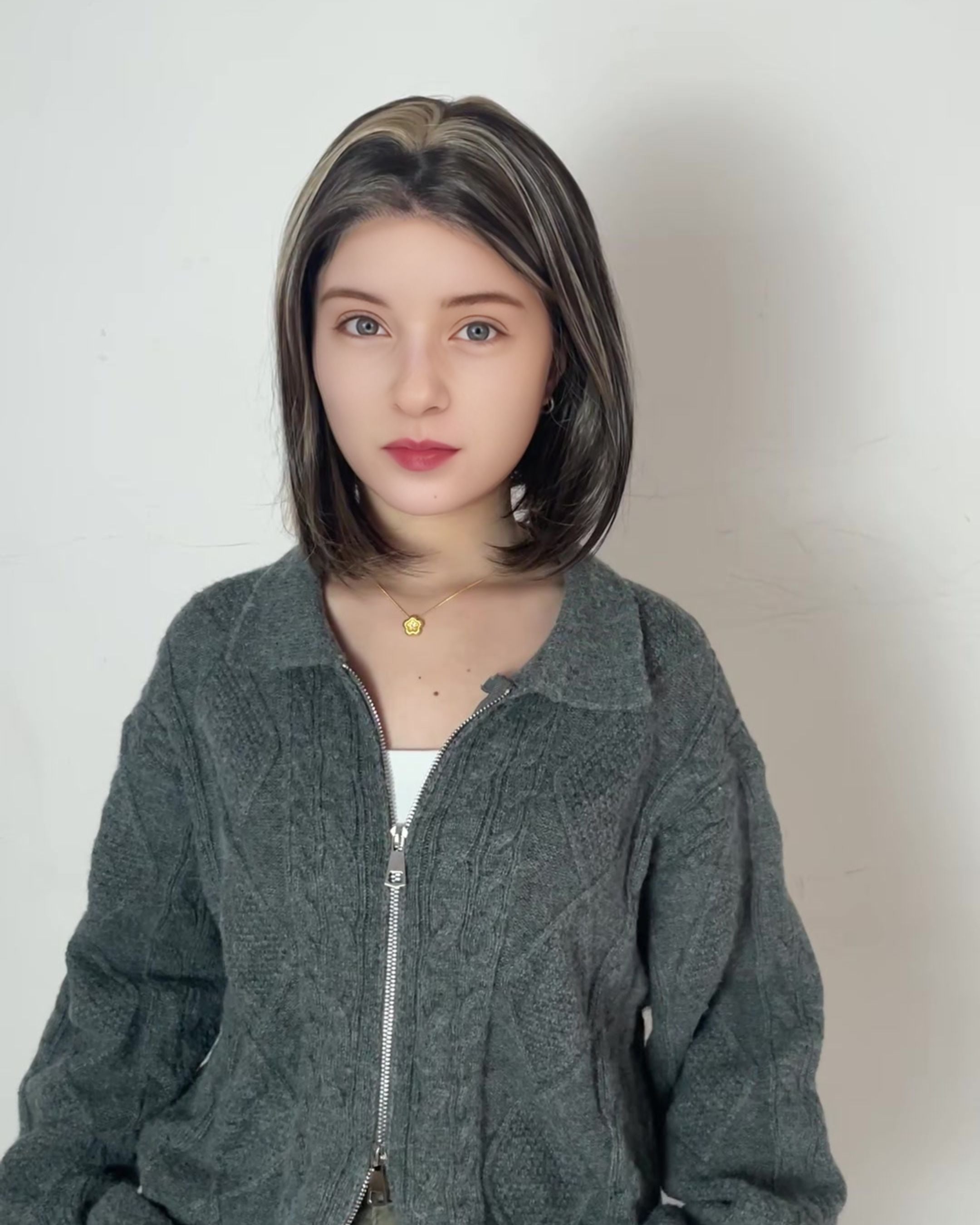 Nora – Mocha Brown Highlighted Bob Lace Front Wig