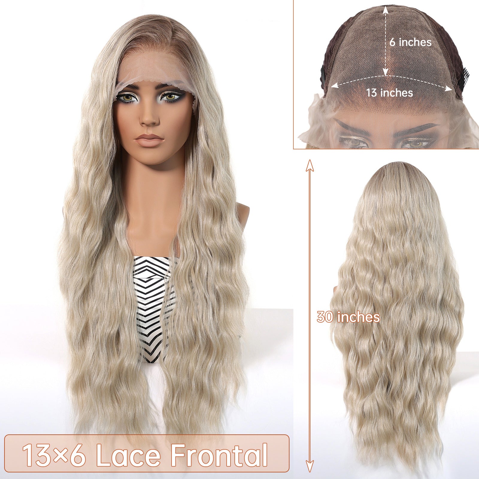Sophia2 | Blonde Long 13*6 HD Lace Frontal Wig (Hand-Tied)