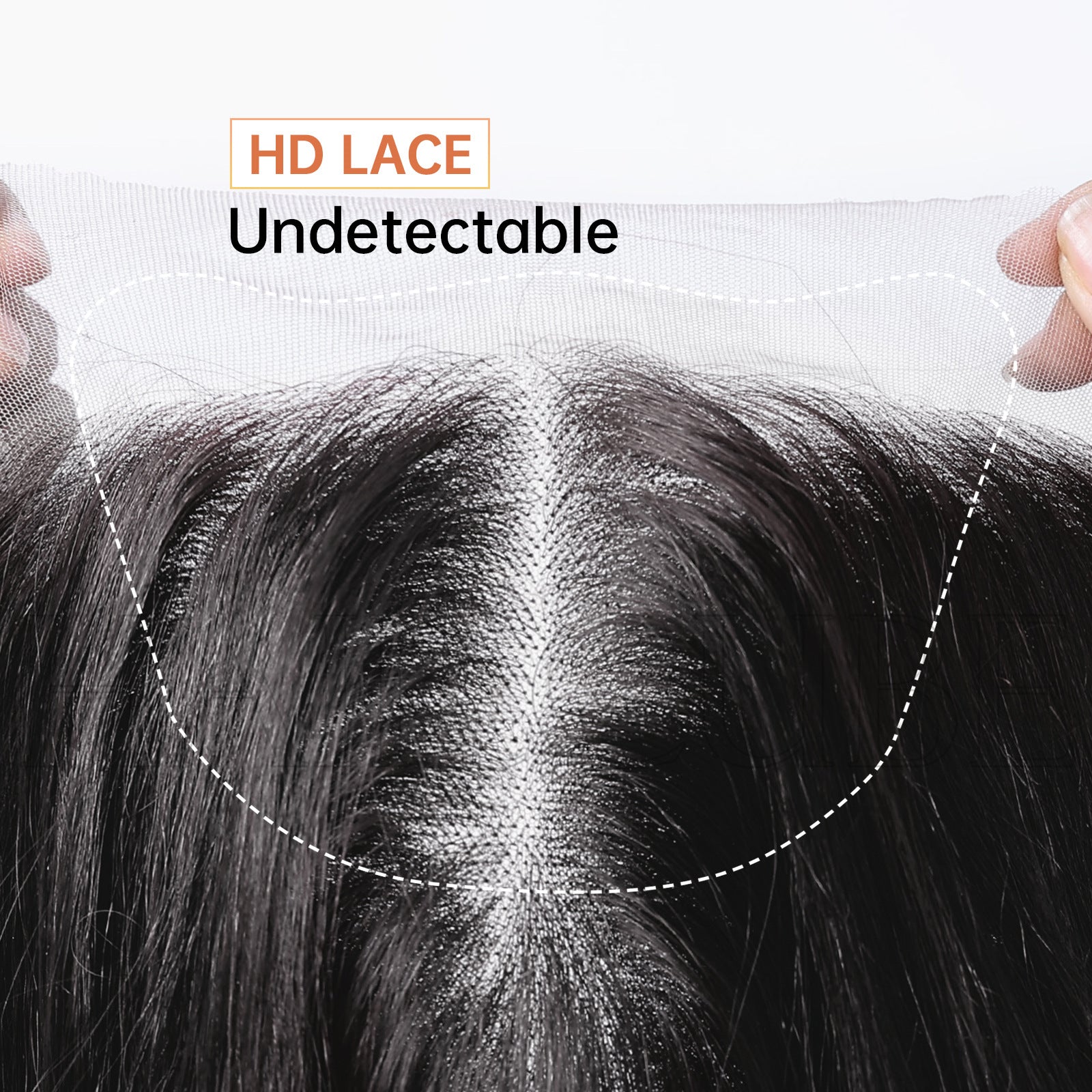 Audrey | Black Long Wavy 13*6 HD Lace Front Wig (Hand-Tied)