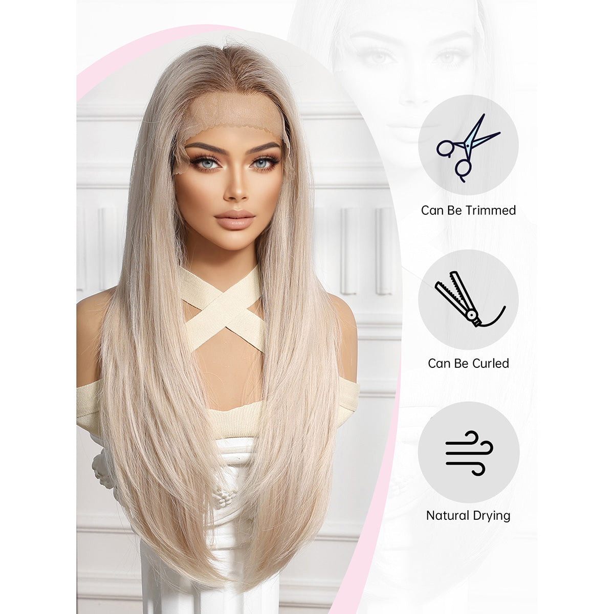 Nova1 | Blonde Medium 13*6 HD Lace Frontal Wig (Hand-Tied)