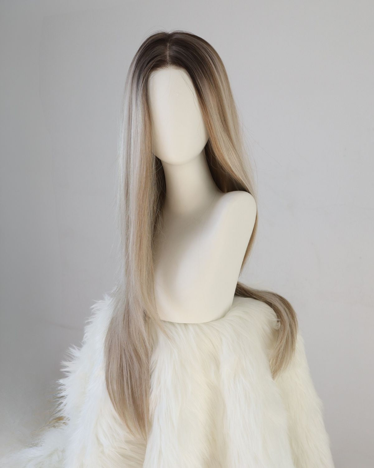 CELINE — Rooted Ash Blonde 13×6 Lace Front Wig