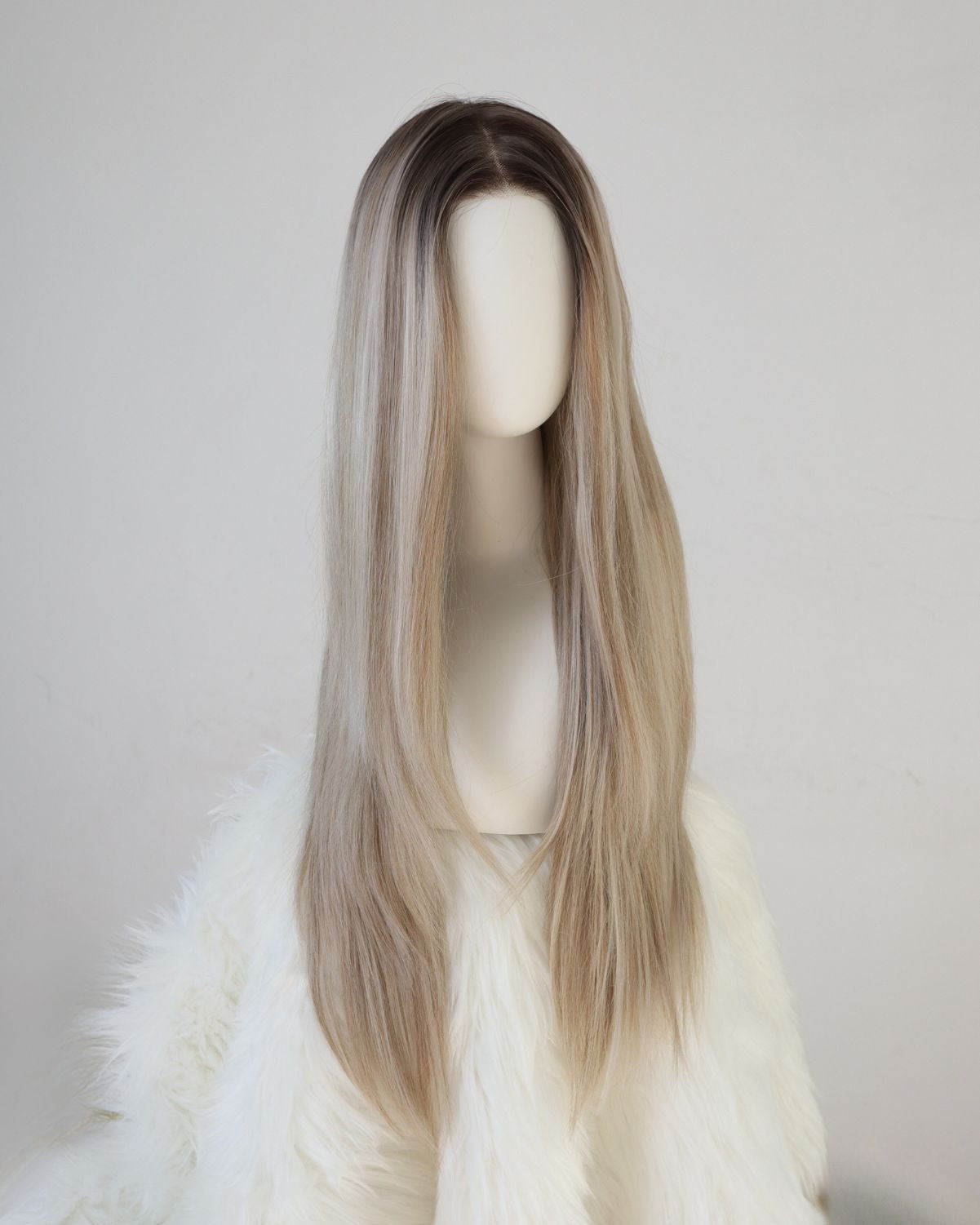 CELINE — Rooted Ash Blonde 13×6 Lace Front Wig