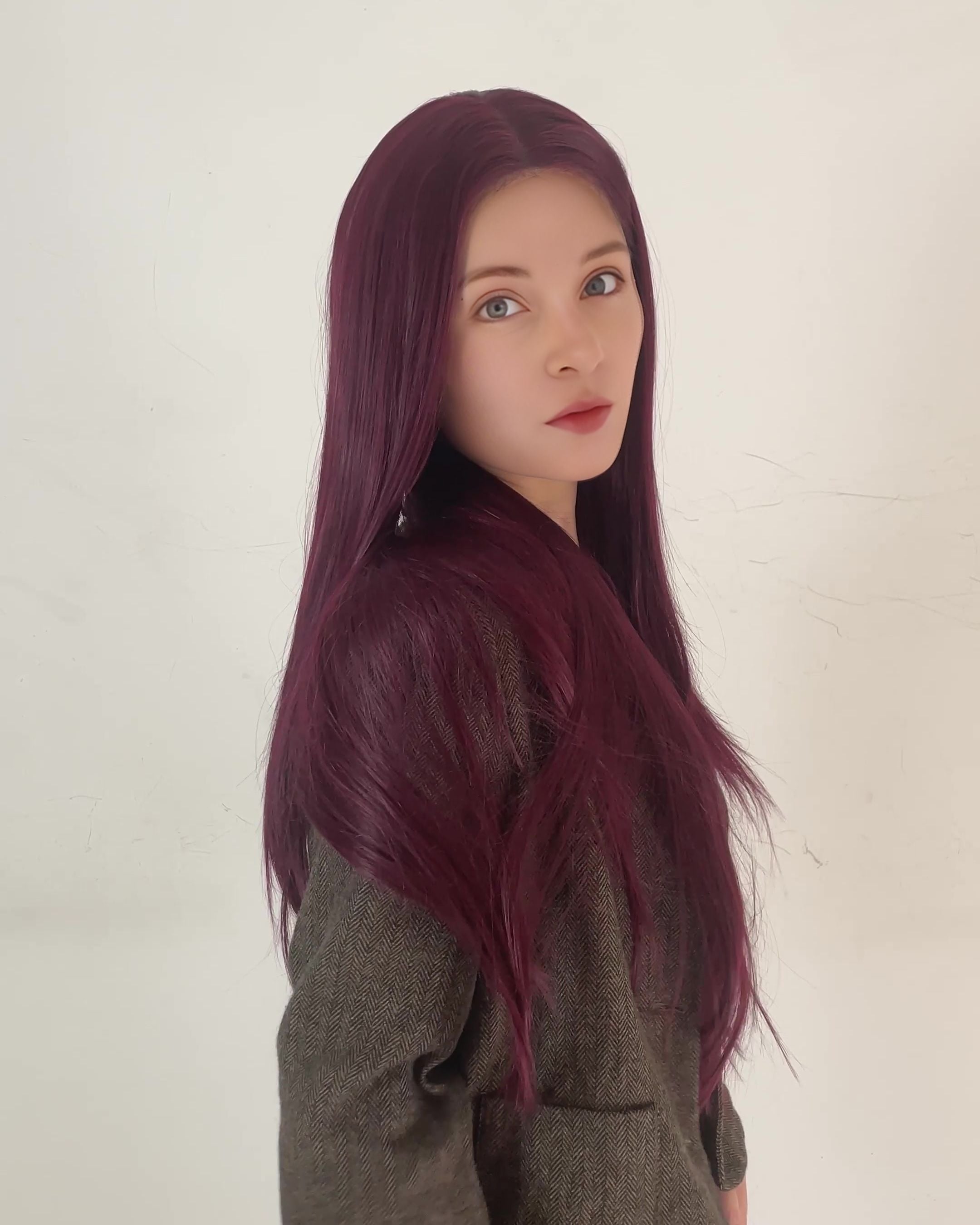 Serena – Deep Burgundy Classic 13x6 Lace Front Wig