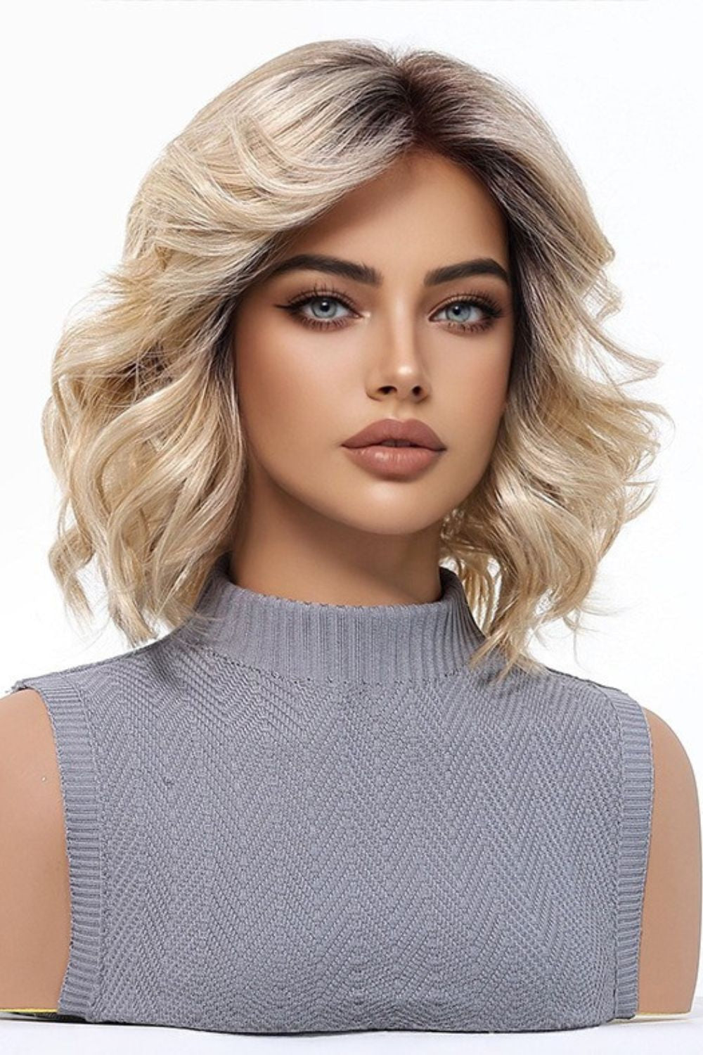 Serena — Short Mono Top Natural Part Lace Front Wig