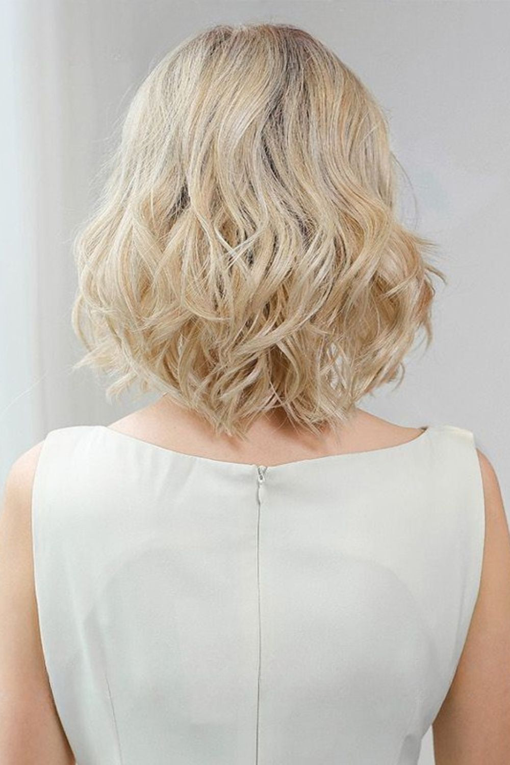 Serena — Short Mono Top Natural Part Lace Front Wig