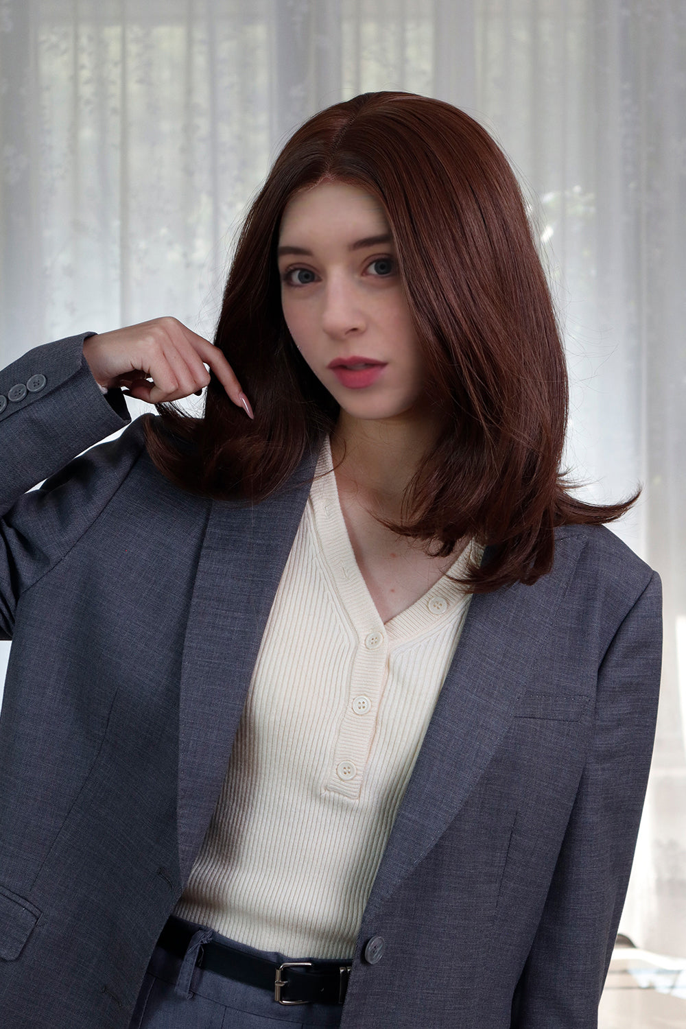 Mila – Chestnut Brown Classic 13x6 Lace Front Wig