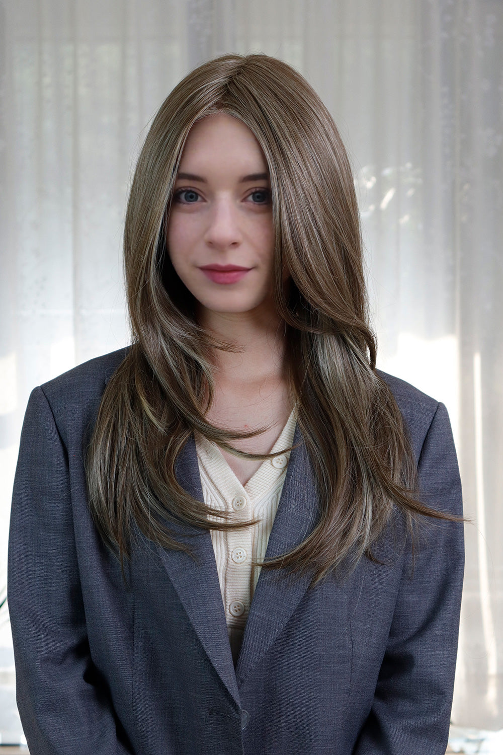 Evelyn – Ash Blonde Signature Mono Top Lace Front Wig