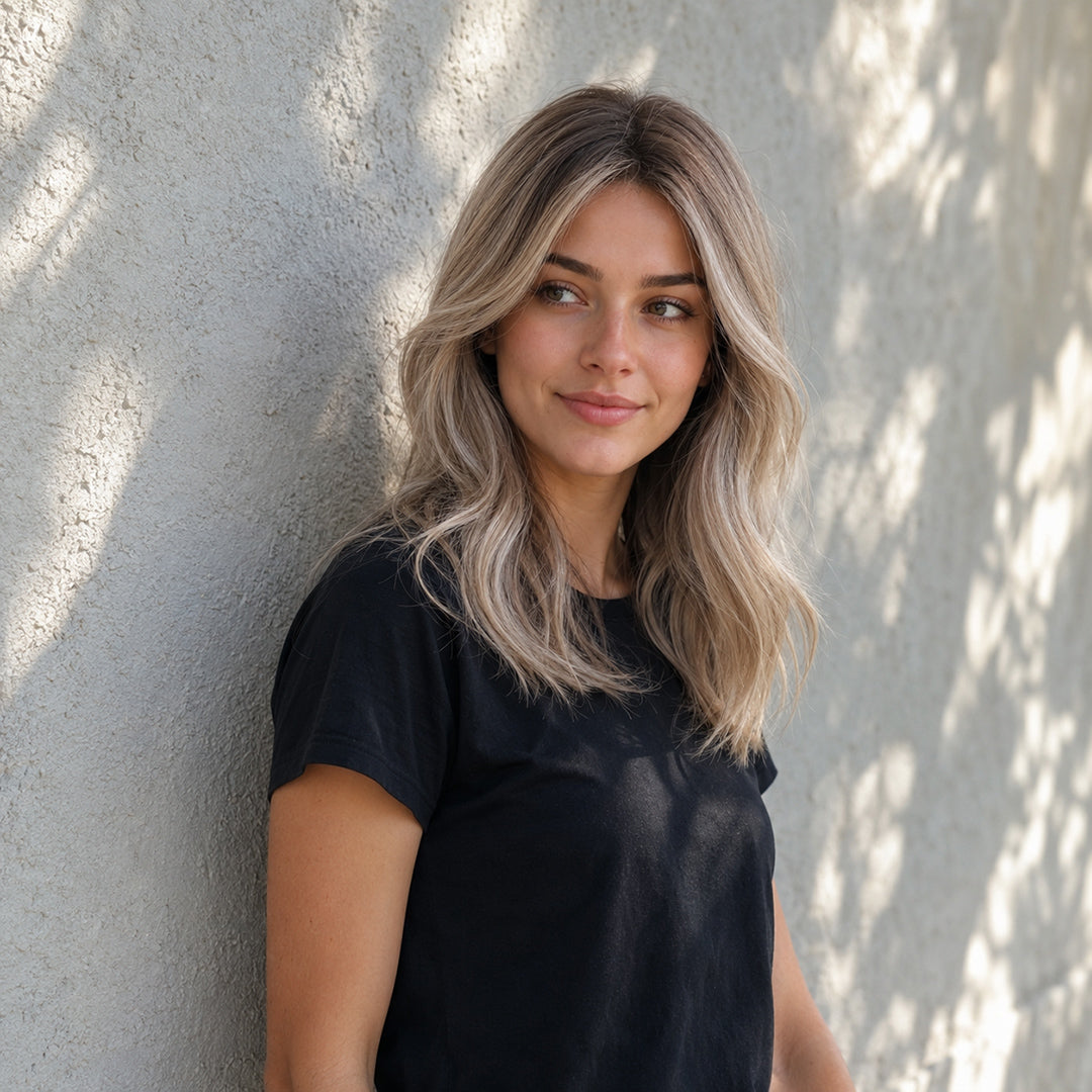 Daisy synthetic wig, Rooted Blonde Short Wave, UNILOVELY