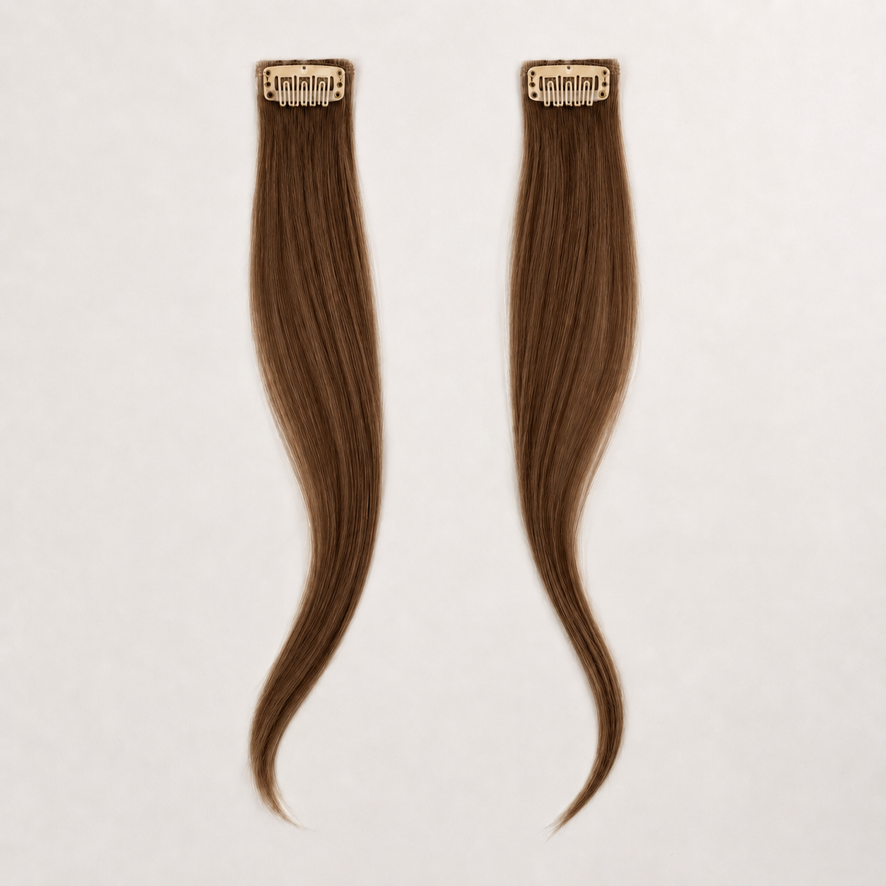 Chestnut Brown #6 Face-Framing Pieces clip-in pair