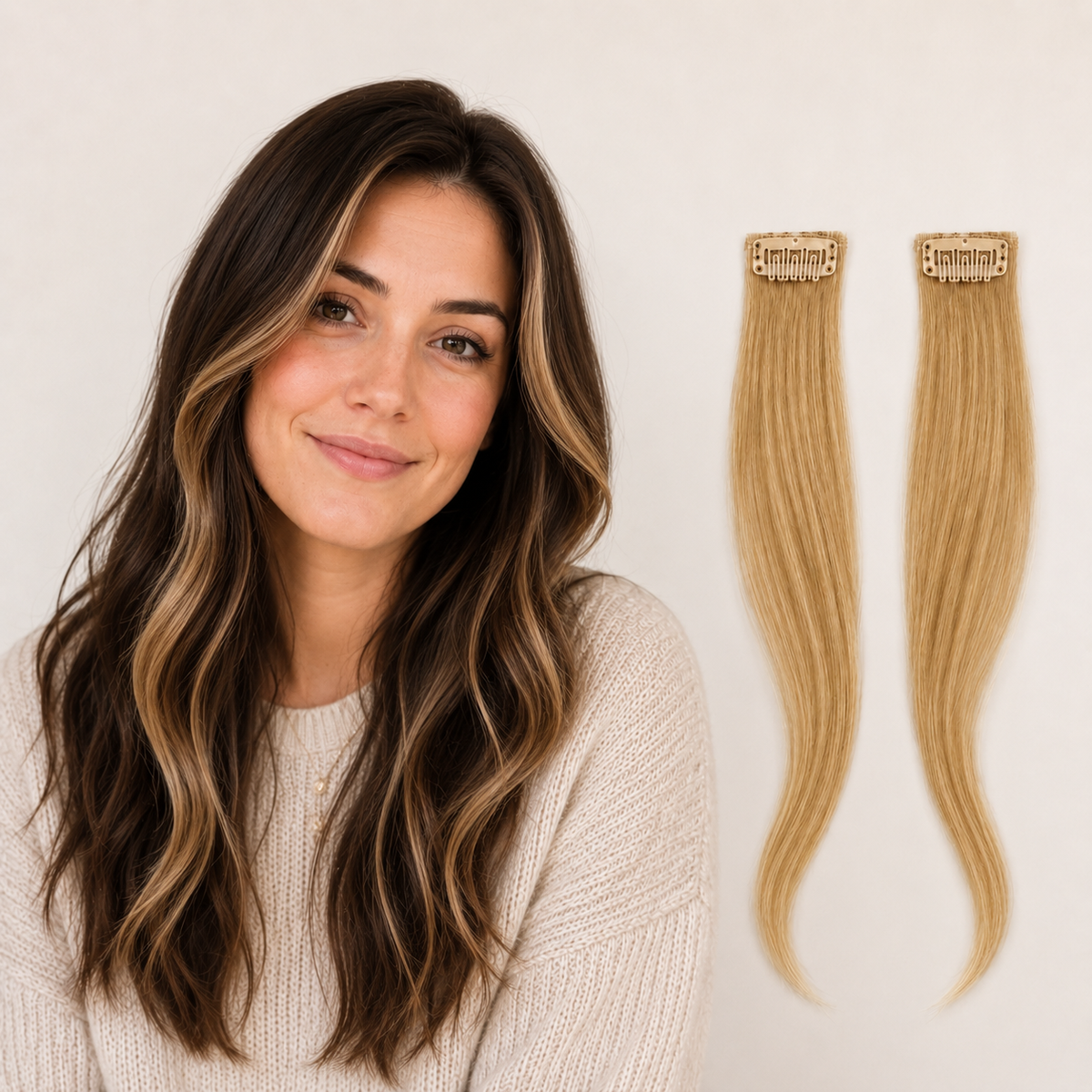 Golden Blonde #27 Face-Framing Pieces in 100% Remy human hair